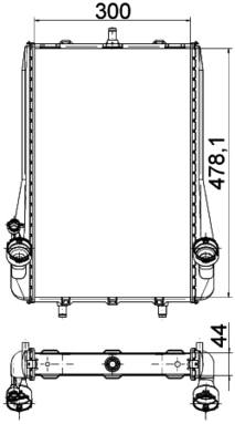 Porsche Radiator 99610613174 - Behr 376765131